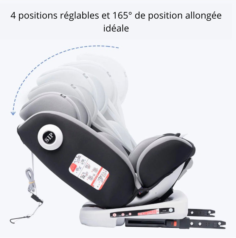 Siège auto pivotant et isofix