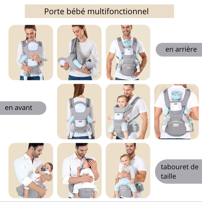 Porte bébé ergonomique premium