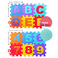 Dalles en mousse alphabet et nombres 36Pcs